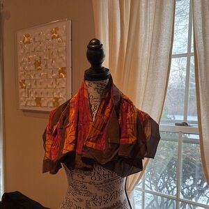 Albert Nipon vintage Colorful Silk Scarf